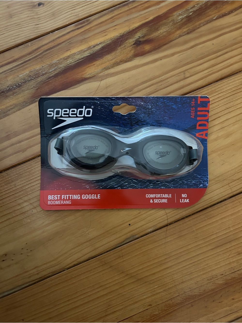 Speedo Adult Swim Goggles in Gray and Black